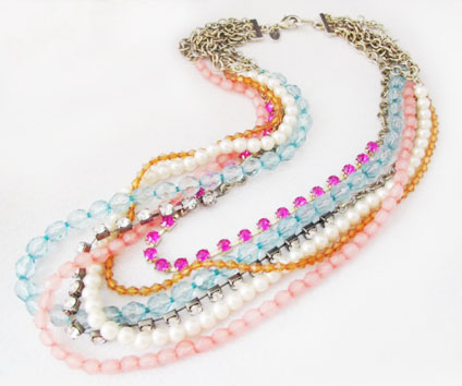 Playtime Rebels Colourful Multi-strand Necklace