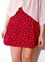 Red Hearty Skirt